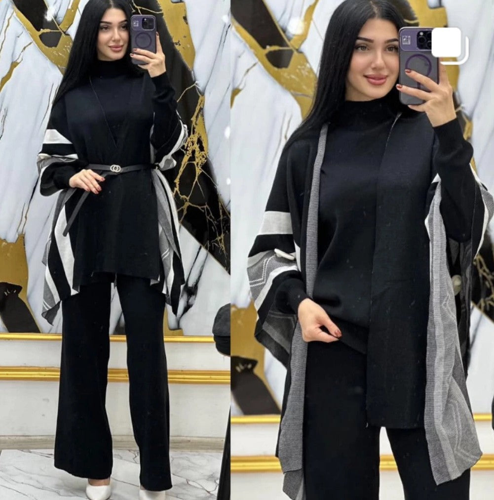 Champel Three Piece Luxury Set With Cape